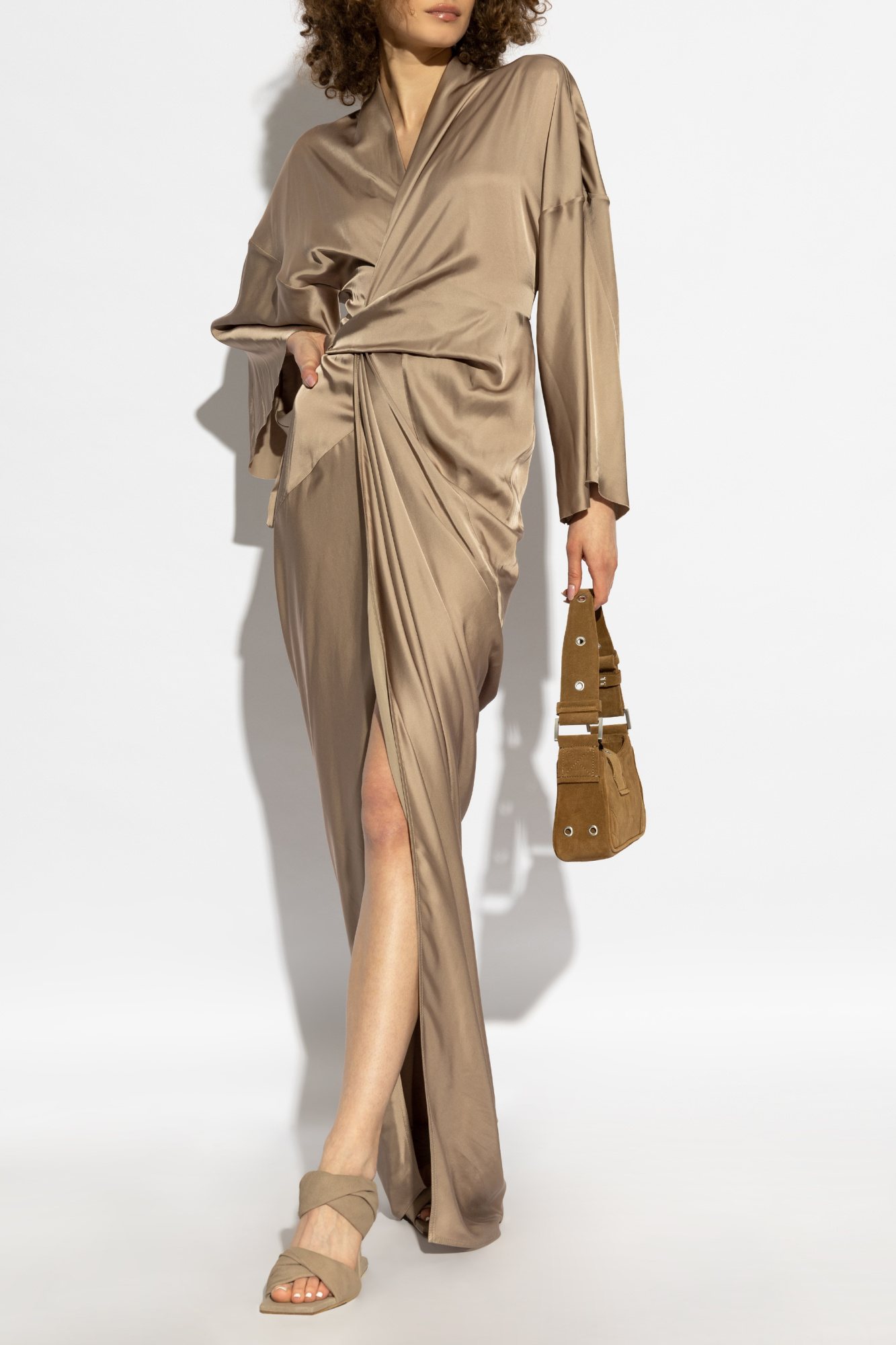 ワンピース RICK OWENS FW23 ASYMMETRICAL LONG TOP (RO02C1155_WN09) Rick Owens: Ready-To-Wear SS23 - 10 Magazine